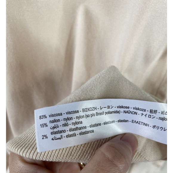 Zara Shirt Womens Size Large NEW Ivory Knit Long Sleeve Casual Cozy Chic Office - Picture 4 of 7